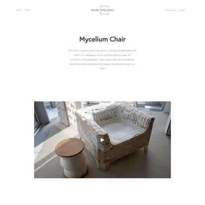 Mycelium Chair — Grant Goldner