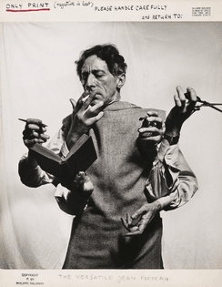 Philippe Halsman, The versatile Jean Cocteau, 1949