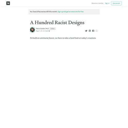 A Hundred Racist Designs