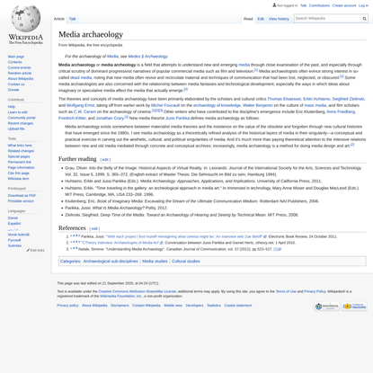 Media archaeology - Wikipedia