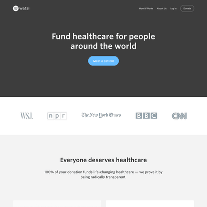 Watsi | Fund healthcare for people around the world