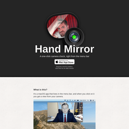 Hand Mirror, for Mac