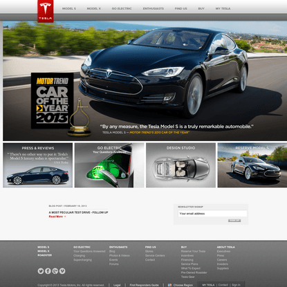 Tesla Motors | Premium Electric Vehicles