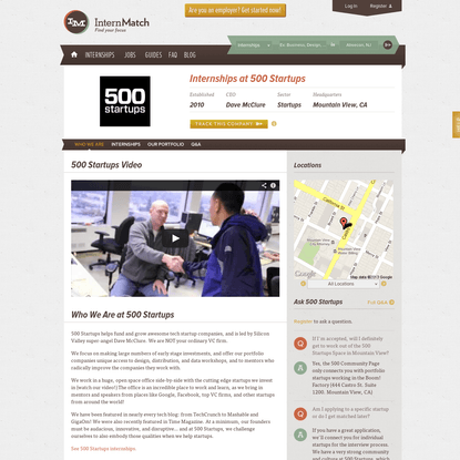 500 Startups Internships