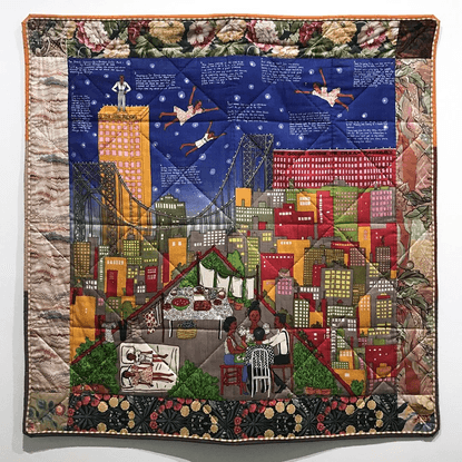 Artforum on Instagram: “Faith Ringgold, Tar Beach 2, 1990, silk screen on silk plain weave, printed cotton plain weave, and ...