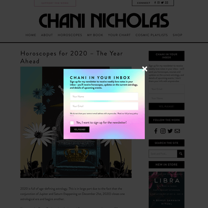 Horoscopes for 2020 - The Year Ahead ~ Chani Nicholas