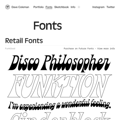 Fonts — Dave Coleman | 2D Animator &amp; Illustrator