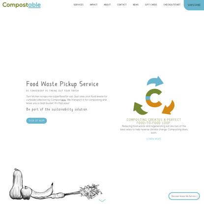 Compostable - Residential Compost Pickup Service