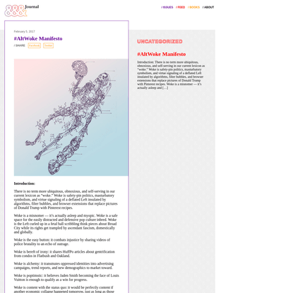 #AltWoke Manifesto - &amp;&amp;&amp; Journal