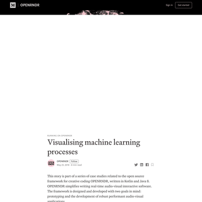 Visualising machine learning processes
