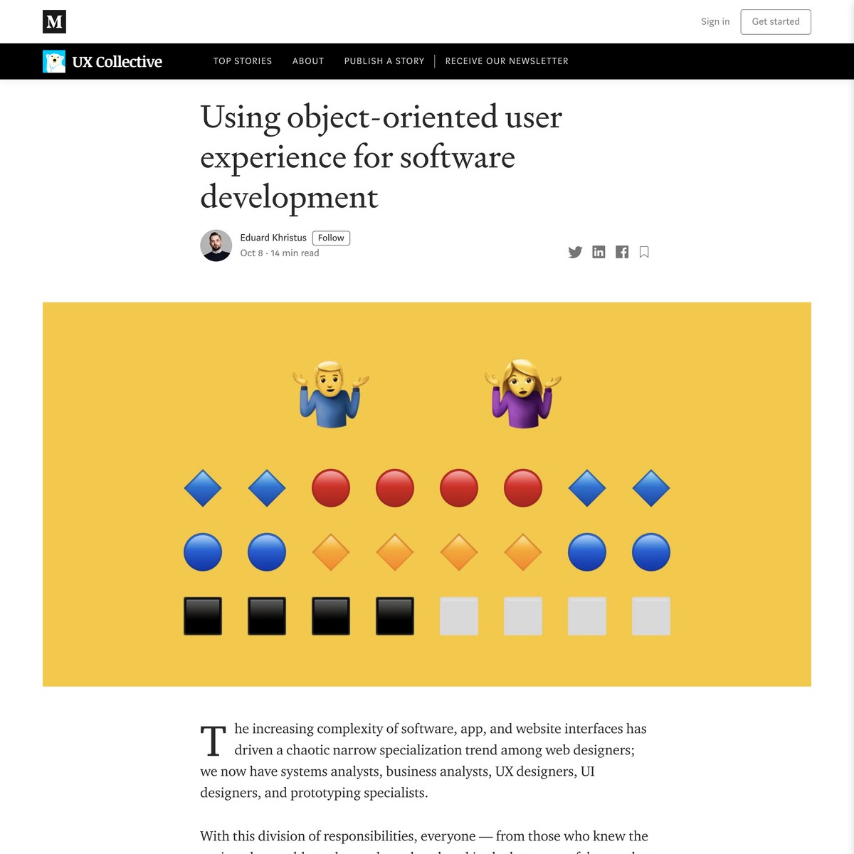Using object-oriented user experience for software development — Are.na