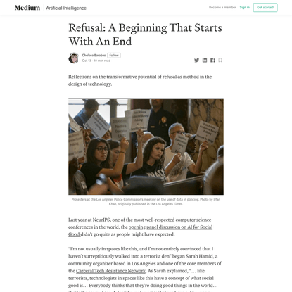 Refusal: A Beginning That Starts With An End