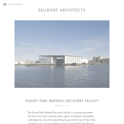 Sunset Park Material Recovery Facility - Selldorf Architects - New York