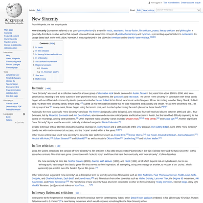 New Sincerity - Wikipedia