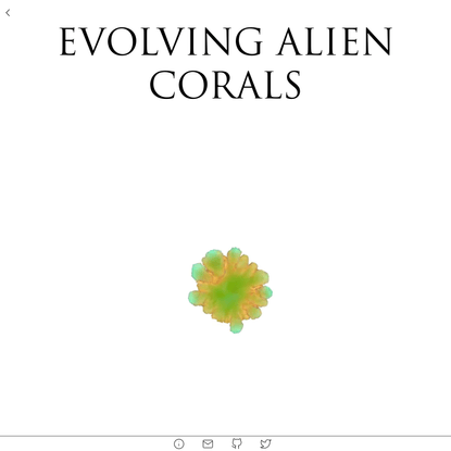Evolving Alien Corals