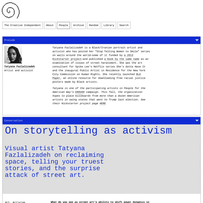 On storytelling as activism