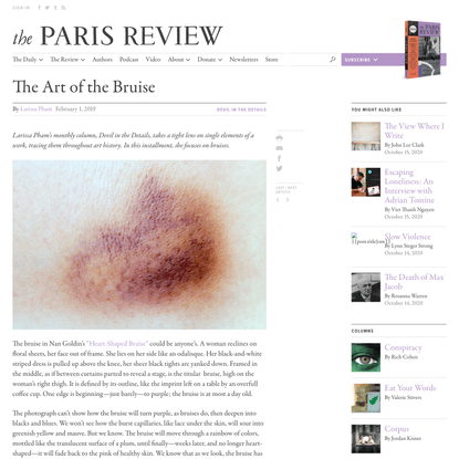 The Art of the Bruise