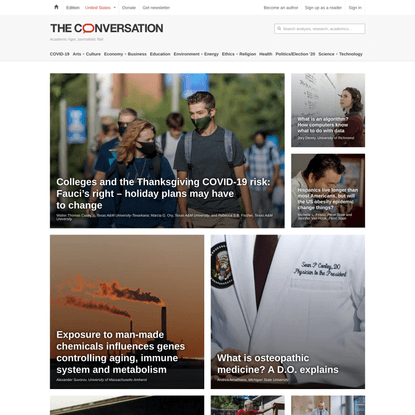 The Conversation: In-depth analysis, research, news and ideas from leading academics and researchers.