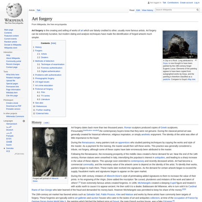 Art forgery - Wikipedia