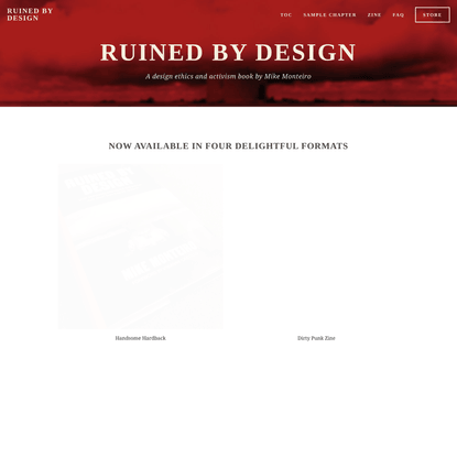 Ruined by Design