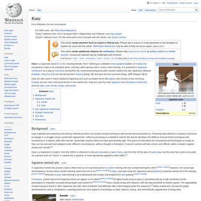 Kata - Wikipedia