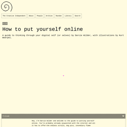 How to put yourself online