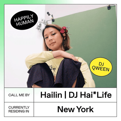 Everyday Humans® on Instagram: “Swipe through to read our Happily Humans Series ft @hai_life1 Hailin is a super cool DJ hail...