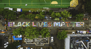 VividMatterCollective, Black Lives Matter Mural, 2020