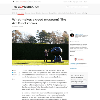What makes a good museum? The Art Fund knows