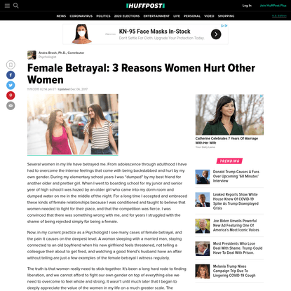 Female Betrayal: 3 Reasons Women Hurt Other Women