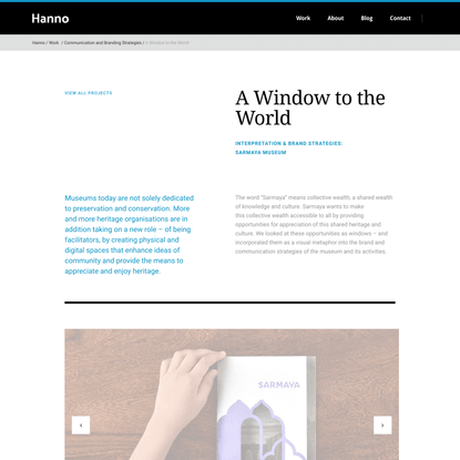 A Window to the World – Hanno