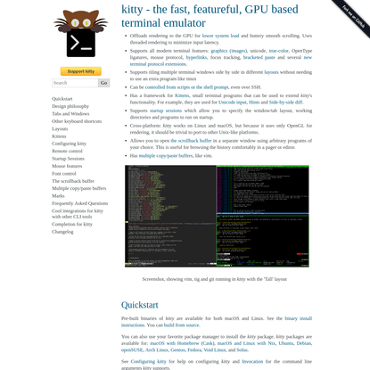 kitty - the fast, featureful, GPU based terminal emulator - kitty 0.19.1 documentation