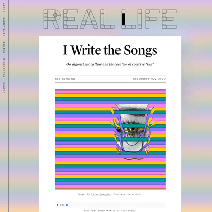 I Write the Songs - Real Life