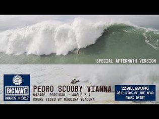 Pedro Scooby at Nazaré - Ride &amp; aftermath - 2017 Billabong Ride of the Year Entry - WSL Big Wave