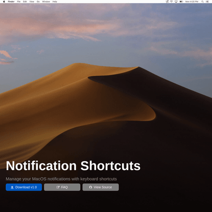 Notification Shortcuts