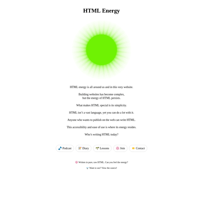html energy
