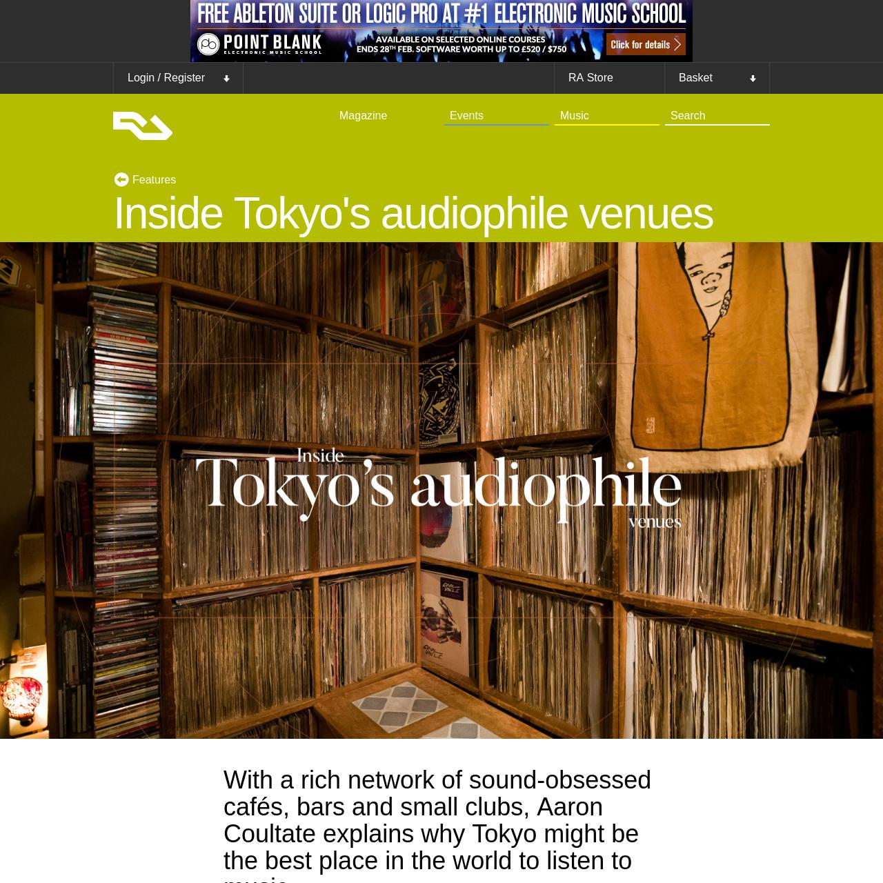 Inside Tokyo's audiophile venues
