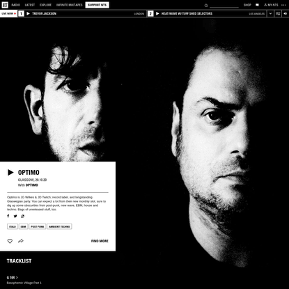 Optimo 20th October 2020