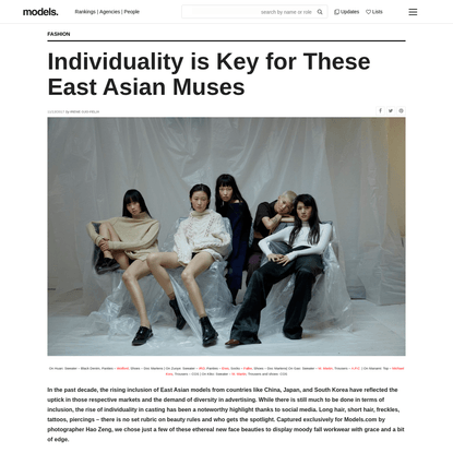 Individuality is Key for These East Asian Muses | Of The Minute
