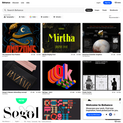 Typography projects | Photos, videos, logos, illustrations and branding on Behance