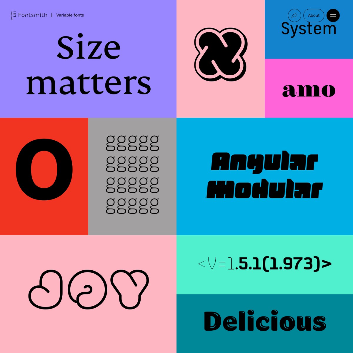 Variable fonts