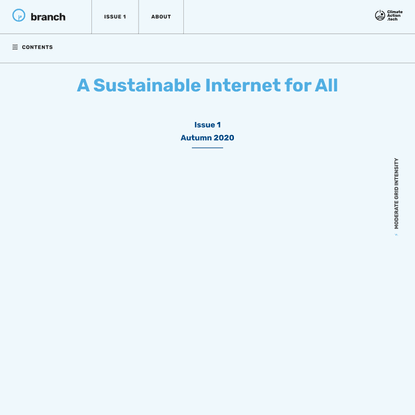 A Sustainable Internet for All - Branch