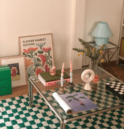 FAIRE PLAISIR on Instagram: “In other news, this photo inspired me to finally push the trigger on a checkered rug. Can’t wai...