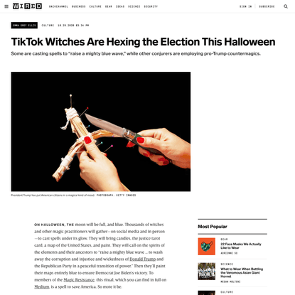 TikTok Witches Are Hexing the Election This Halloween
