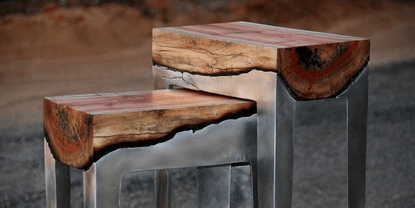 Wood And Metal Unite In Striking Furniture By Hilla Shamia