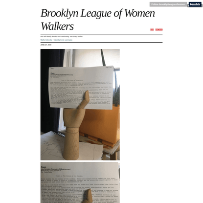 Brooklyn League of Women Walkers