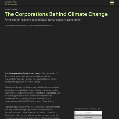 The Corporations Behind Climate Change