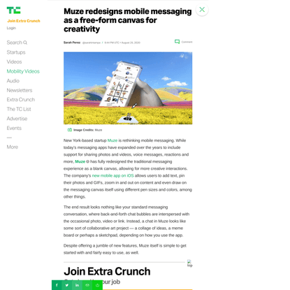 Muze redesigns mobile messaging as a free-form canvas for creativity – TechCrunch