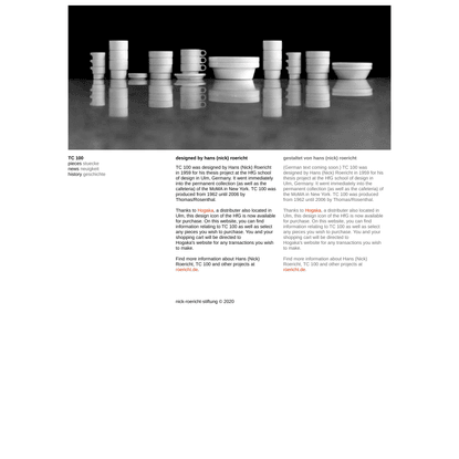 TC100 stackable ceramic tableware stapelgeschirr | hans nick roericht | hfg hochschule fuer gestaltung | ulm germany