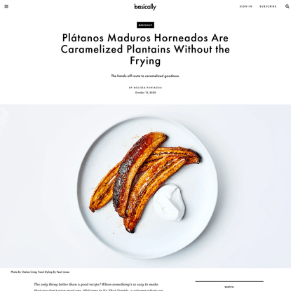 Plátanos Maduros Horneados Are Caramelized Plantains Without the Frying